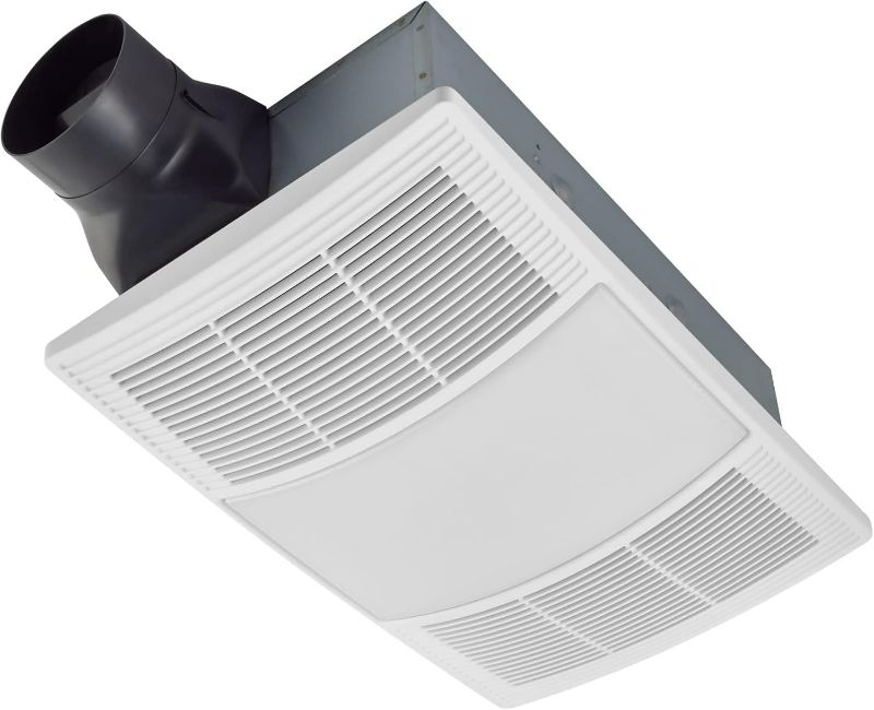 Photo 1 of Broan-NuTone BHFLED110 PowerHeat Bathroom Exhaust Fan, Heater, and LED Light Combination, 110 CFM