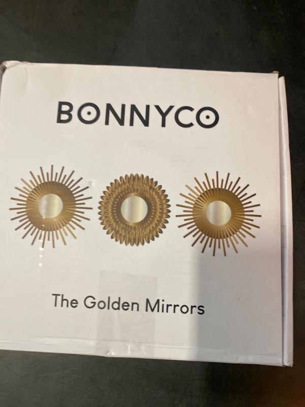 Photo 3 of Gold Mirrors for Wall Pack of 3 - BONNYCO | Wall Mirrors for Room Decor & Home Decor | Gold Round Mirrors for Wall Decor | Circle Mirrors Modern Wall Decor Gifts for Women & Moms | Decorative Mirrors