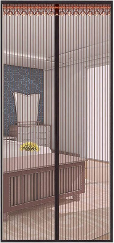 Photo 1 of Mesh Screen Doors with Magnets 100x210cm, Magnetic Screen Door Closure with Heavy Duty, Screen Doors with Magnets, Door Screen Net