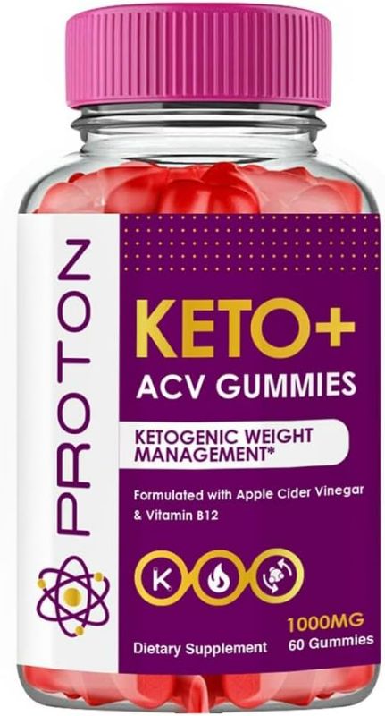 Photo 1 of Proton Keto ACV Gummies - Proton Keto ACV Gummies Advanced Weight Management - Protein Keto Gummies (60 Gummies - 1 Month Supply)