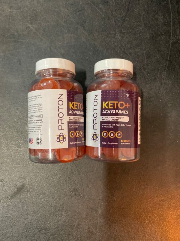 Photo 2 of (2 Pack) Proton Keto ACV Gummies - Proton Keto ACV Gummies Advanced Weight Management - Protein Keto Gummies (120 Gummies - 2 Month Supply)