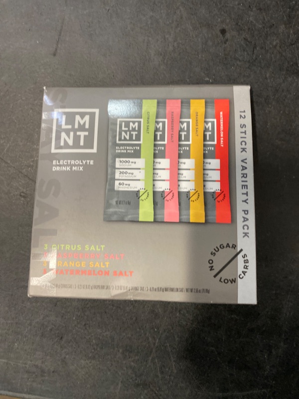 Photo 2 of LMNT Zero Sugar Electrolytes - Variety Pack | Drink Mix | 12 Count