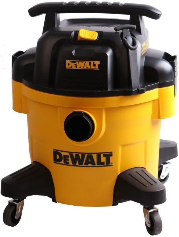 Photo 1 of DEWALT DXV06P 4 Peak HP Shop Vacuums, 6 Gallon Poly Wet/Dry Vac, Heavy-Duty Shop Vacuum with Blower Function Yellow+Black