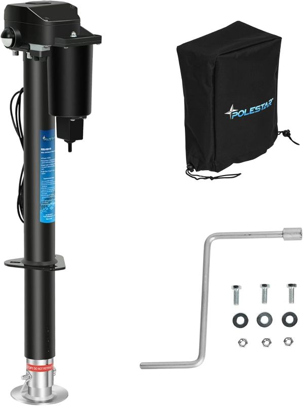 Photo 1 of POLESTAR 4000lbs Power Tongue Jack A-Frame Electric Trailer Jack for RV, Trailer, Camper - 12V DC with Hard Wiring