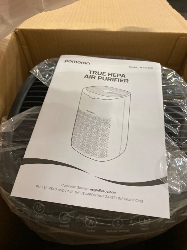 Photo 2 of POMORON Air Purifiers for Home Large Room Up to 3500Ft² with Air Quality Sensor&Auto Mode, UV, Efficient HEPA Air Purifiers Filter 99.97% of Pollen Allergies Smoke Dust Pet Dander for Bedroom, MJ003HD