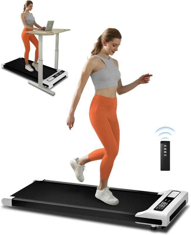 Photo 1 of Walking Pad 2 in 1 for Walking and Jogging, Under Desk Treadmill for Home Office with Remote Control, Portable Walking Pad Treadmill Under Desk, Desk Treadmill in LED Display