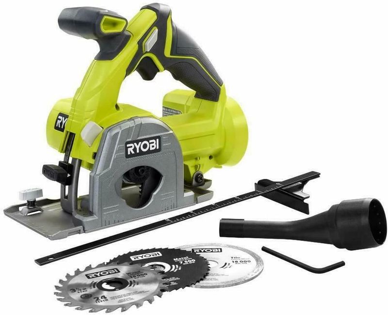 Photo 1 of RYOBI ONE+ 18V Cordless 3-3/8 in. Multi-Material Plunge Saw (Tool Only)