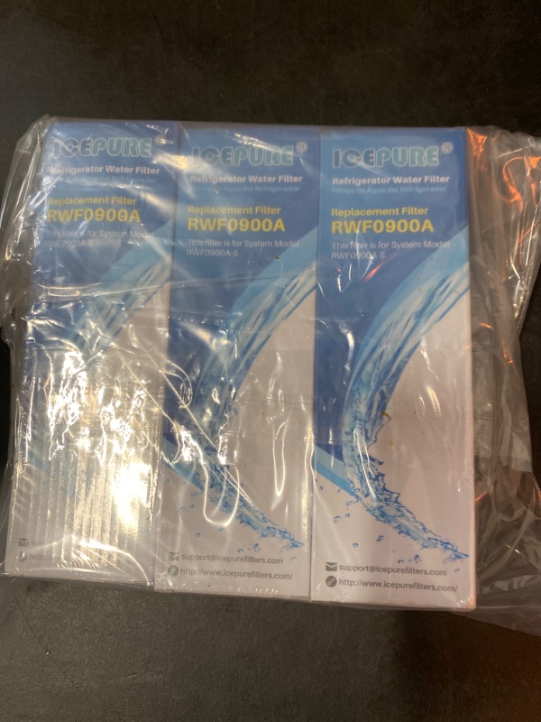 Photo 3 of ICEPURE UKF8001 Compatible with Whirlpool EDR4RXD1, 4396395, Maytag UKF8001, UKF8001AXX, EveryDrop Refrigerator Water Filter 4, RFC0900A, UKF8001AXX-200, UKF8001P, 469006, PUR, Puriclean II, Pack of 3