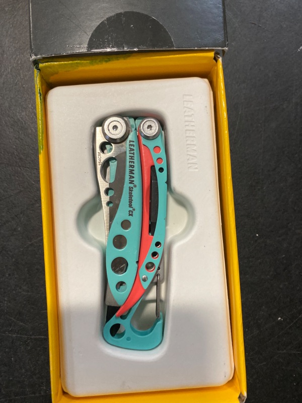 Photo 2 of LEATHERMAN, Skeletool CX, 7-in-1 Lightweight, Minimalist Multi-Tool for Everyday Carry (EDC), Home, Garden & Outdoors, Paradise Blue