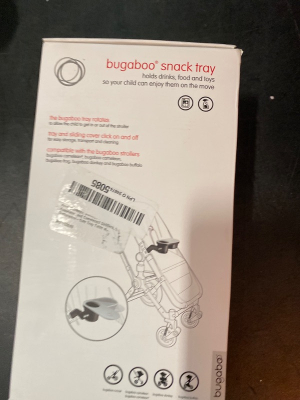 Photo 3 of Bugaboo Snack Tray - Compatible with Fox2, Donkey3, Donkey, Donkey2, Cameleon, and Cameleon3 Strollers - Dishwasher-Safe Tray Table with Cup Holder