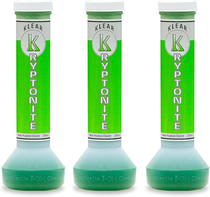 Photo 1 of KLEAR Kryptonite Multipurpose Glass Cleaner 3-Pack | Powerful 5 in 1 Cleaning Combo | Glass Friendly & Alcohol-Free Glass Cleaner| Coat, Relax, Rinse| 9 oz (Pack of 2)