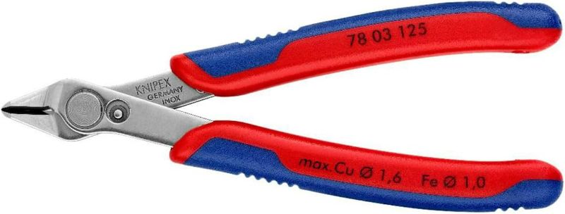 Photo 1 of KNIPEX Tools - Electronics Super Knips, INOX Steel, Multi-Component (7803125), 5-Inch