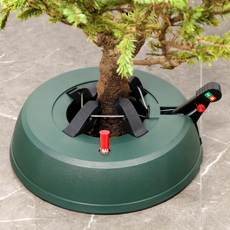 Photo 1 of Blissun Christmas Tree Stand with Water Reservoir, Fast Clamp, Foot Pedal, Water Level Indicator, Fits up to 7FT Real Trees