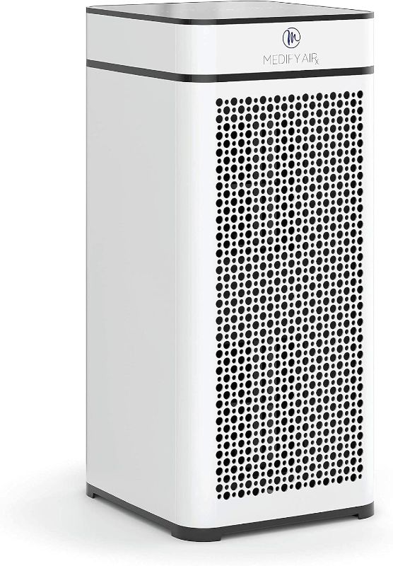 Photo 1 of Medify MA-40 Air Purifier with True HEPA H13 Filter | 1,793 ft² Coverage in 1hr for Smoke, Wildfires, Odors, Pollen, Pets | Quiet 99.9% Removal to 0.1 Microns | White, 1-Pack