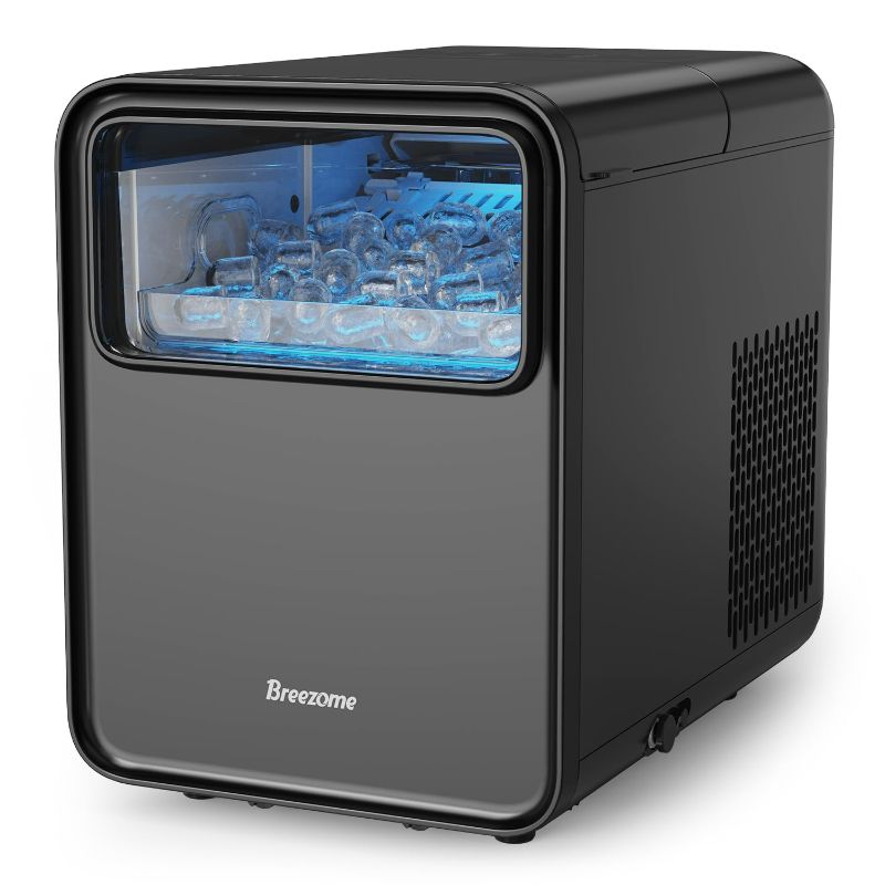 Photo 1 of BREEZOME Portable Ice Maker - Self-Cleaning, 26.5lbs/24Hrs