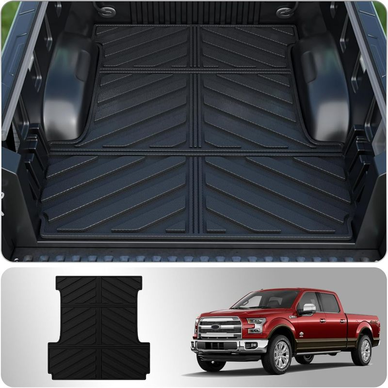 Photo 1 of Bed Mat Compatible with 2015-2024 Ford F150 Truck Bed Mat 5.5FT TPE All Weather 5.5 Feet Short Bed Liner 2023 F-150 Accessories Upgraded