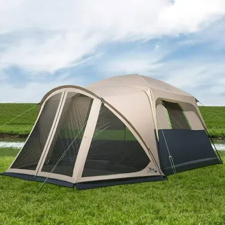 Photo 1 of Dmh Outdoors 6 Person Camping Tent with Screen Porch