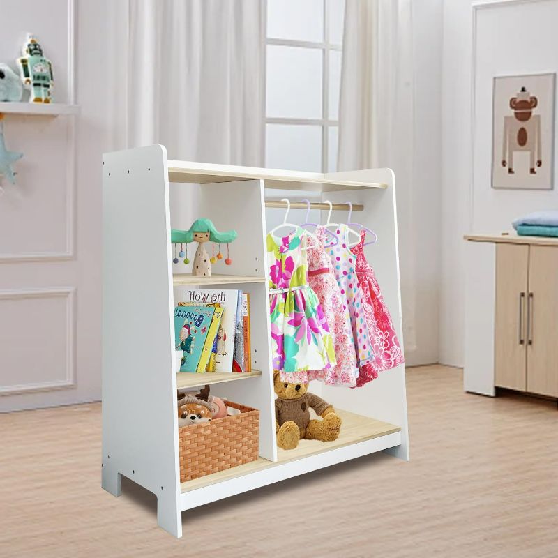 Photo 1 of Kids' Armoires & Dressers, Kids Dress Up Storage, Open Hanging Armoire, Baby Dresser, Kids Wardrobe, Toddler Dress Up Rack, Organizer, Clothes Rack for Girls, Closet for Baby Clothes, Bedroom (White)
Brand: Sholramo