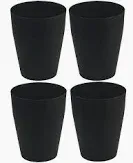 Photo 1 of Besli Plastic Small Trash Can 2 Gallon/7.6 Liter Garbage Can Wastebasket for Bathroom Bedroom Kitchen Office (4 Pack, Black)