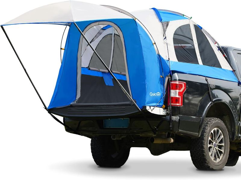 Photo 1 of Quictent Pickup Truck Tent for 5.5-5.8'/6.0-6.3'/6.4-6.7'/8.0-8.2'/5.0-5.2' Bed, Waterproof PU2000mm 2-Person Sleeping Capacity Truck Bed Tent with Removable Awning, Rainfly ? Storage Bag Included