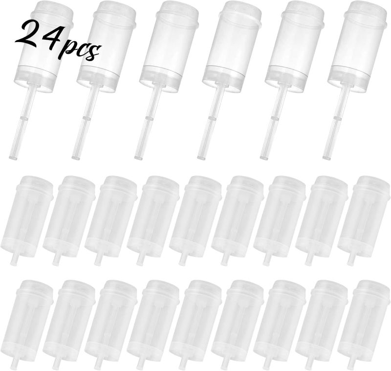 Photo 1 of 24 Pack Cake Push Pop Containers with Lids, Reusable Cake Push Pops, Muti-purpose Push Pop Cake Containers, Plastic Cake Push-up Pop Shooter for Cupcake, Confetti, Homemade Ice Cream,Desserts