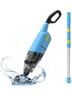 Photo 1 of EFURDEN Pool Vacuum for Above Ground Pool, Cordless Handheld Rechargeable Pool Cleaner with Running Time Up to 60 Minutes for Sand and Debris, Ideal for In-Ground Pools, Spas, and Hot Tubs (Blue)