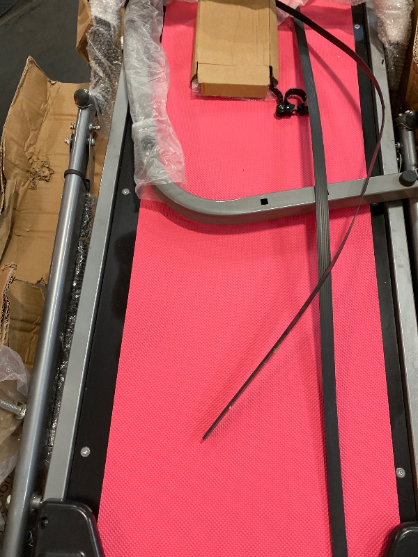 Photo 2 of Non Electric Folding Treadmill with Incline Manual Walking Pad with LED Display for Home Office 264lbs Capacity Under Desk Jogging Running Machine