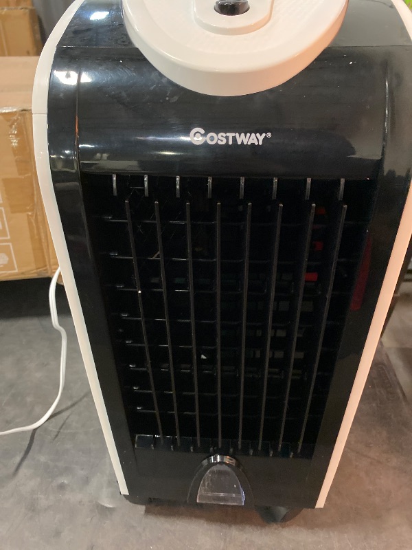 Photo 2 of Moccha Air Cooler, Portable Cooling Fan, 28 Inches 7.5H Timer Knob Control 3-Wind Speed & 3-Mode with 4 Wheels and 2 Ice Boxes for Home Office Dorms