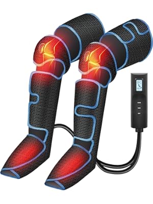 Photo 1 of Leg Massager with Heat,FSA or HSA Eligible,Air Compression Leg Massager for Blood Circulation and Pain Relief,Muscle Fatigue,Cramps,Swelling and Edema,Christmas Gift for Mom,Dad