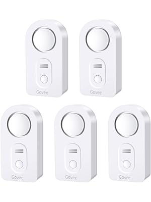 Photo 1 of Govee Water Leak Detectors 5 Pack, 100dB Adjustable Audio Alarm Sensor, Sensitive Leak and Drip Alert, for Kitchen Bathroom Basement (Battery Included)