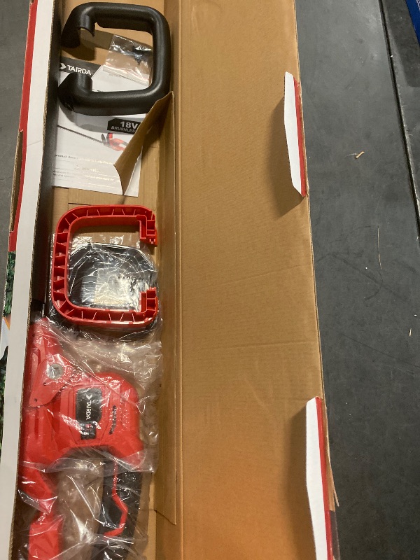 Photo 1 of Hedge Trimmer Compatible for Milwaukee 18v Battery (NO Battery), Cordless Electric Hedge Trimmer with 1600RPM Brushless Motor, 22'' Dual-Action Blade with 3/5'' Cutting Capacity (Bare Tool)