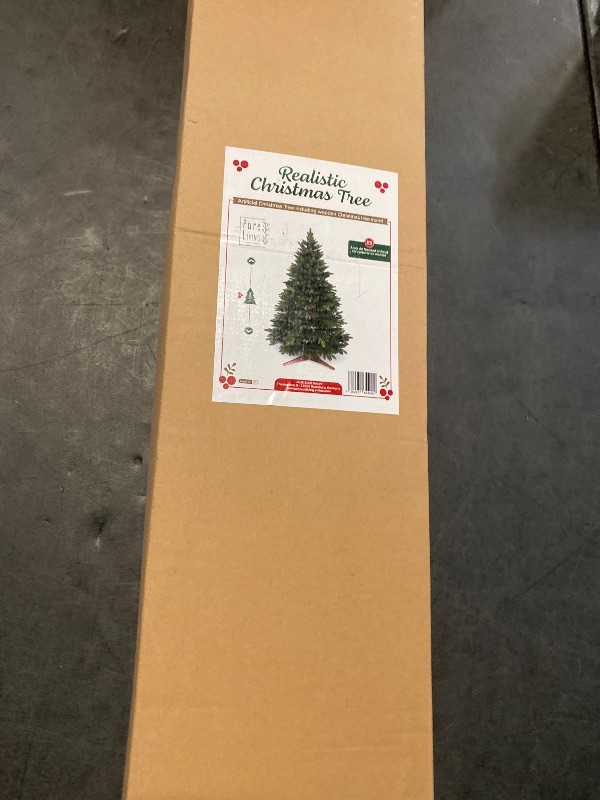 Photo 3 of Artificial Christmas Tree 4ft - Premium Realistic Artificial Christmas Tree Looks Real Wooden Stand and Storage Bag - Xmas Tree - Artificial Christmas Trees by Pure Living