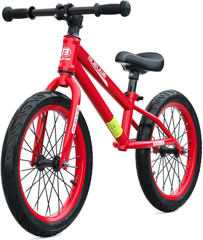 Photo 1 of 16 Inch Balance Bike for Big Kids Ages 4-8 Years Old Boys and Girls, No Pedal Sports Training Bicycle, Adjustable Seat Pneumatic Tires Quick Assembly