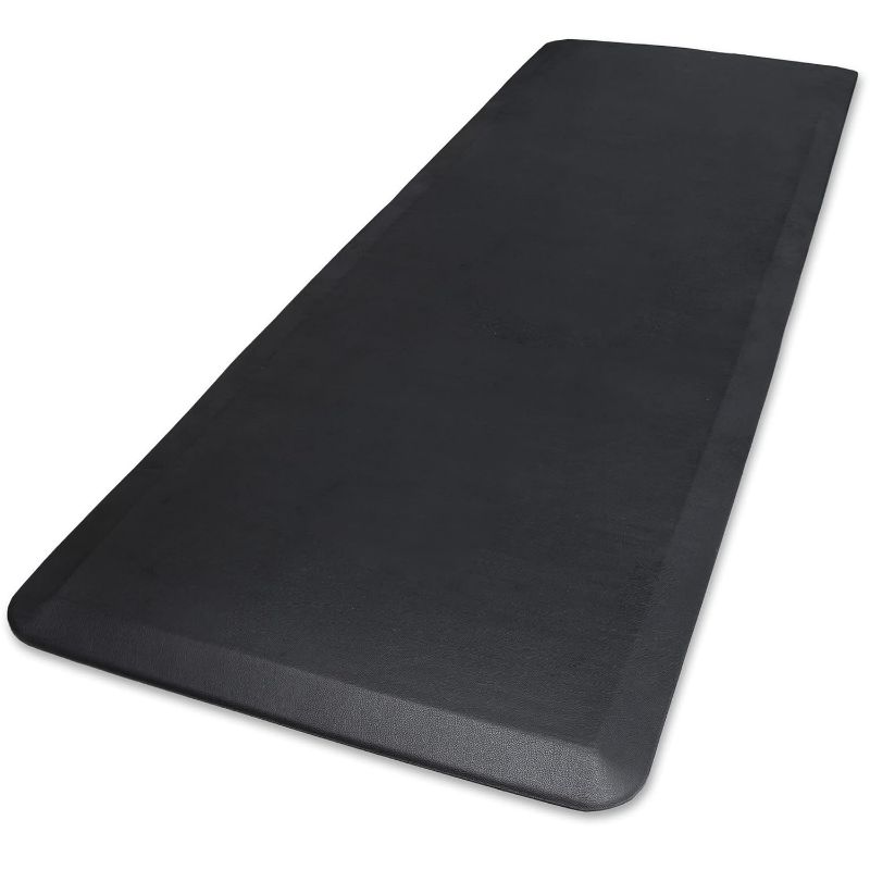 Photo 1 of 2pc Extra Large Bedside Fall Protection Mat, Safety Mat for Elderly and Disabled, Non-Slip Grip with Anti-Trip Beveled Edges, 70"x 24"x .5”, Black