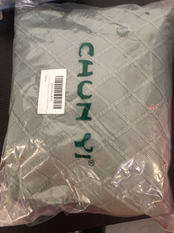 Photo 1 of CHUN YI Stretch Couch Cushion Covers, RV Seat Cushion Covers, Individual Replacement Sofa Cushion Covers, Soft Chair Sofa Seat Cushion Slipcover with Elastic Bottom Jacquard Fabric (Large, Dark Cyan) 