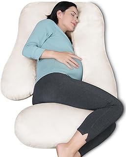 Photo 1 of MOON PARK Pregnancy Pillows for Sleeping - U Shaped Full Body Maternity Pillow with Removable Cover - Support for Back, Legs, Belly, Hips - 57 Inch Pregnancy Pillow for Women - Grey https://a.co/d/01GWrbJb