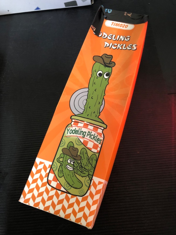 Photo 2 of Yodeling Pickle, Talking Yodeling Toy Repeats What You Say, Singing Pickle Plush Toys - Rechargeable Twisted Mimicking Toy Singing Dance, Funny Prank Novelty Gag Gift for Adults & Kids