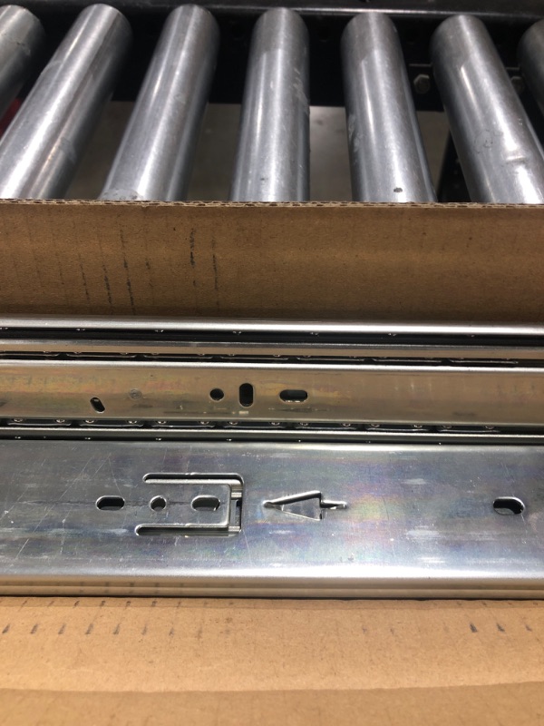 Photo 1 of AOLISHENG 1 Pair Heavy Duty Drawer Slides with Lock 12 14 16 18 20 22 24 26 28 30 32 34 36 38 40 Inch 150 lb Load Capacity Side Mount Full Extension Ball Bearing Cabinet Locking Rail Tool Box Runner 24 Inch With Lock