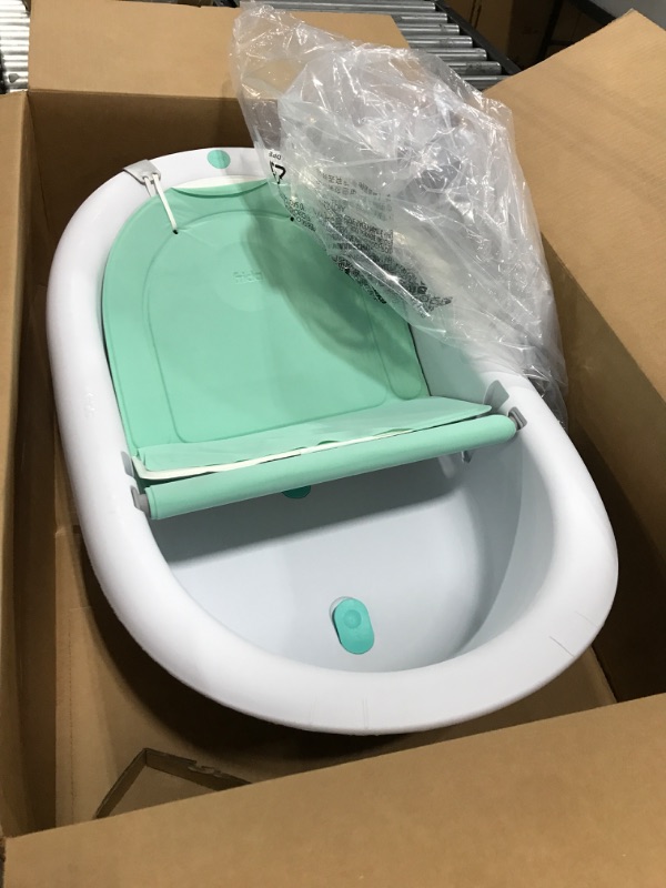 Photo 2 of 4-in-1 Grow-with-Me Bath Tub by Frida Baby Transforms Infant Bathtub to Toddler Bath Seat with Backrest for Assisted Sitting in Tub