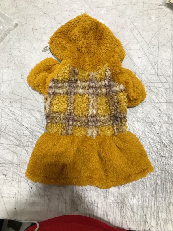 Photo 1 of Small dog sweater - mustard yellow 