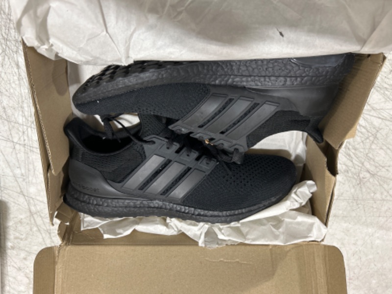 Photo 2 of adidas mens Ultraboost 1.0 Shoe 13 Black/Black/Beam Green