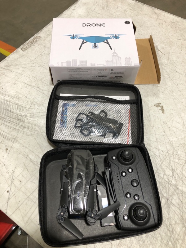 Photo 2 of Drone with 1080P Dual HD Camera - 2024 Upgradded RC Quadcopter for Adults and Kids, WiFi FPV RC Drone for Beginners Live Video HD Wide Angle RC Aircraft, Trajectory Flight, Auto Hover, 2 Batteries ,Carrying Case.
