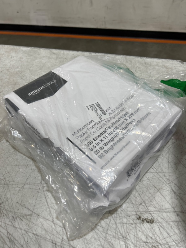 Photo 2 of Amazon Basics Multipurpose Copy Printer Paper, 8.5" x 11", 20 lb, 1 Ream, 500 Sheets, 92 Bright, White 1 Ream | 500 Sheets