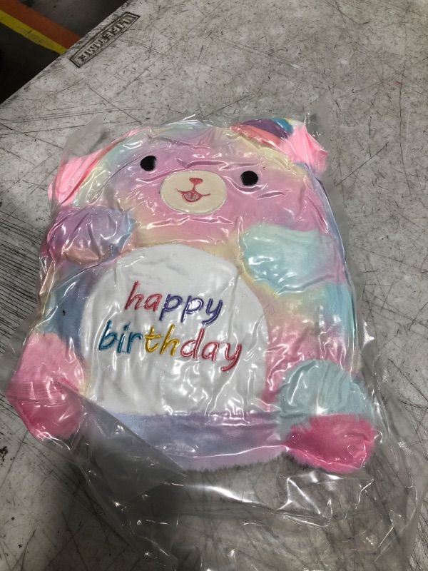 Photo 1 of Happy Birthday Colorful Dog Plush Toy