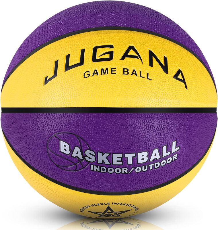 Photo 1 of Jugana Kids Basketball Size 5(27.5") Youth/Junior Basketball, Official Size 7 (29.5”) Basketball Made for Indoor and Outdoor Basketball Games 