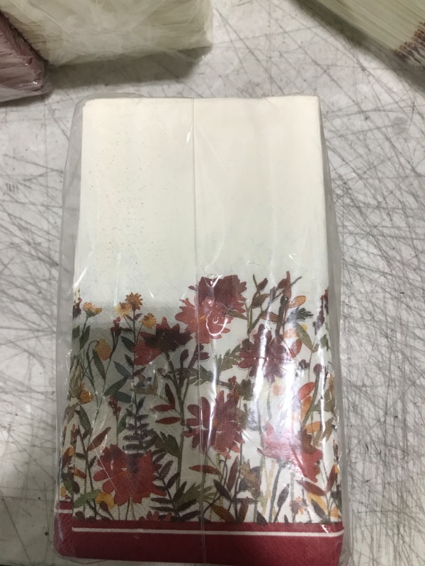 Photo 1 of 100 count flower napkins 