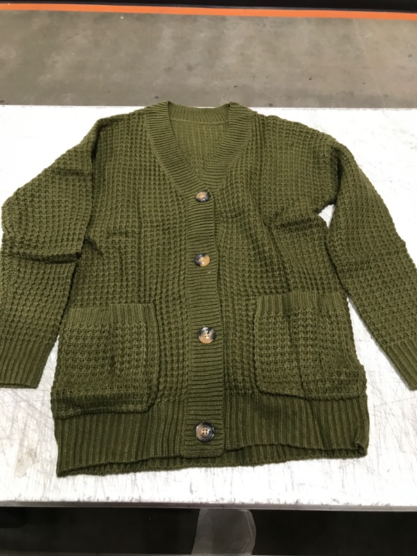 Photo 1 of Small army green cardigan 