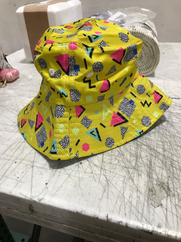 Photo 1 of Summer Bucket Hat Sun Protection Cap Cool Retro 80s Outfit 90s Costume for Women One Size 80smusic