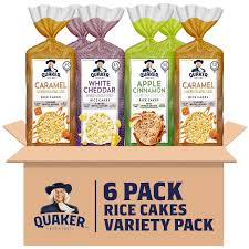 Photo 1 of Quaker Large Rice Cakes, Gluten Free, 3 Flavor Variety Pack, 6 Count Flavored Variety best by 08/02/2024
