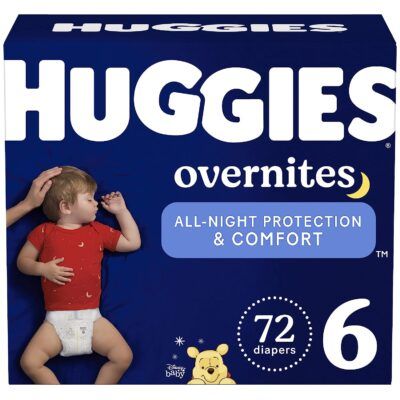 Photo 1 of Huggies Overnites Nighttime Baby Diapers, Size 6 (35+ lbs), 72 Ct
